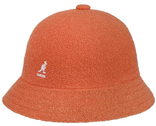 Kangol Bermuda Casual Stoffhut Sommerhut Glockenhut Damen/Herren - Strandhut Unisex Reisehut Frühling-Sommer Sommer - L (58-59 cm) orange