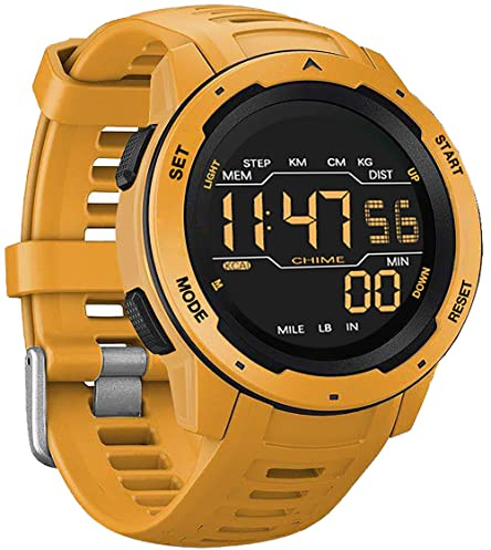 Fitnessuhr Herren Smartwatch Fitness Laufuhr Tactical Watch Digital Sport Militär 5 ATM Wasserdicht Schrittzähler ohne app und Handy,Kalorienzähler Armband,Timer Chronograph Wecker LED Stoppuhr
