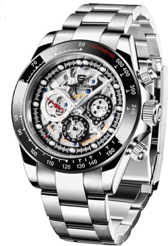 Pagani Design PD 1653 Reloj Automático para Hombre Diseño Hueco Esfera Mecánica Impermeable 40 mm Cristal de Zafiro PD 1653 Regalo para Hombre