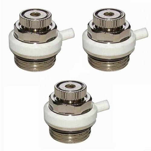 Auto Cut-Off Self Bleeding Radiator Valve, Automatic Bleed Valve Leakproof Swelling Discs Air Vent Bleed Valve for Energy Saving(3pcs)