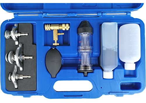 SIO Testeur CO2 Joint de Culasse – Détecteur de Fuite Circuit de Refroidissement – Kit Professionnel de Diagnostic Gaz d'Échappement dans Liquide de Refroidissement – Outil Garage Automobile