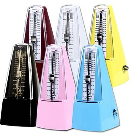 Mechanisches Metronom für Klavier, Präzises Klickmodell in Schwarz | Hörbarer Glockenklang, Einfache Bedienung mit Aufziehmechanismus, Genaue Musikalische Zeitmessung