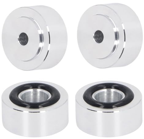 4 St Skivspelare Fötter, Aluminium Skivspelare Isoleringsfötter Stativ Högtalare Spikes Audio Pads, Stötdämpande Högtalare Isoleringsfötter för HiFi-förstärkare, Högtalare,