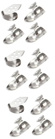 BESTonZON 12stücke Teiliges Set Verstellbare Daumenpicks Für Gitarre Und Banjo Ergonomisches Design Schützt Finger Und Nägel Für Musiker Und
