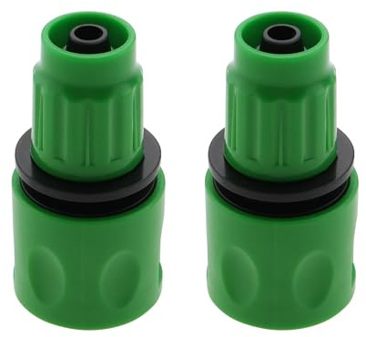 YINETTECH 2 connettori per tubi espandibili da 67,3 x 34,2 mm, adatti per tubi telescopici con diametro interno di 8-10 mm, kit di riparazione per tubi da giardino e patio, verde