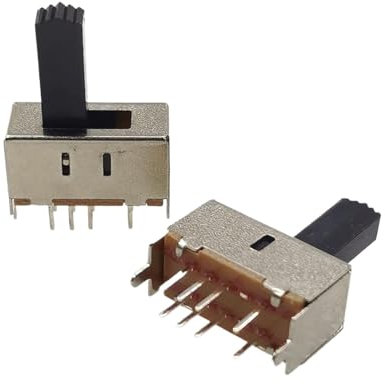 Pulsante scorrevole, On/Off Start Stop, Interruttore monofase On/Off, Interruttore scorrevole 10 pezzi Micro Mini Interruttore scorrevole On-Off 8 pin 2P3T Interruttore a levetta Interruttore di alime