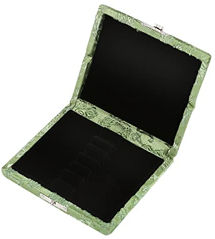 Oboe Reeds Box, Tragbare Holz 6 Stück Oboe Reed Case Halter Aufbewahrungsbox Oboe Zubehör (GREEN)
