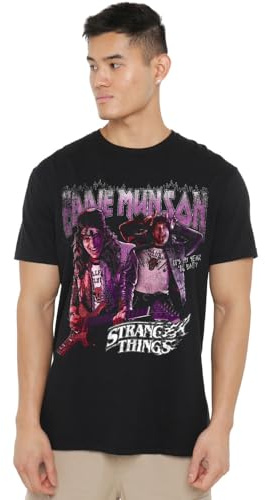 Stranger Things Eddie Munson Homage 86 Unisex T-shirt, Svart, Large, Svart, L