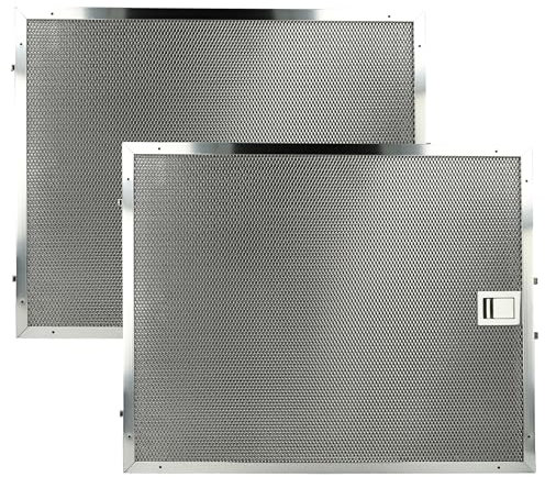 vhbw 2x Filter Metallfettfilter Ersatz für Miele 8272121 für Dunstabzugshaube - 39,1 x 31,5 x 0,9 cm, Edelstahl