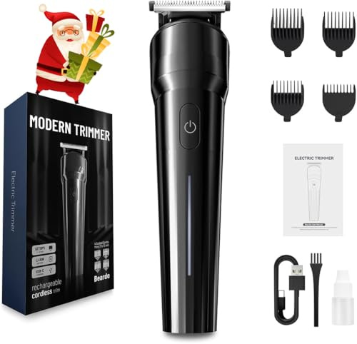 Tondeuse à cheveux pour homme, ensemble de tondeuses et tondeuses sans fil avec charge rapide de type C, moteur haute vitesse, kit de toilettage pour homme, pour cheveux, visage, barbe, tondeuse de