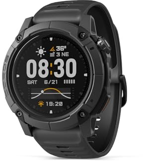 COROS NOMAD Sports Watch, Rugged Lightweight GPS Watch, 22-Day Battery Life, Adventure Journal, Pre-loaded Maps, Turn-by-Turn Navigation, Catch Logging(Black)