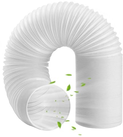 Manguera de Escape para Aire Acondicionado Portátil | Recambio de Manguera para Acondicionador de Aire | Tubo de Reemplazo para Instalación en Ventanas Puertas Corredizas Garajes y Unidades de