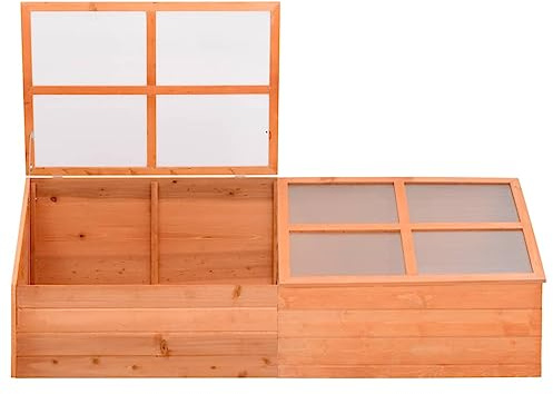 Generico Serra in Legno 180x57x62 cm,Casa e Giardino,Prato e Giardino,Giardinaggio,Serre,Marrone,13.14 kg,170648