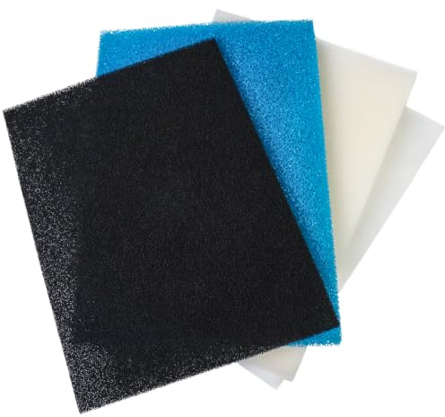 LTWHOME 18 x 12 DIY Kohlenstoff Schaum Feinfilter Schwamm Serie für Aquarium Teich (Packung mit 1 Serie)