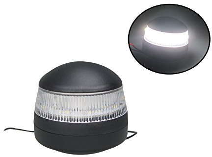 Pactrade Marine Boat Wake Tower LED Anchor All Round Navigation Light 2-1/4 Diameter, 2 H 10-30v 2NM
