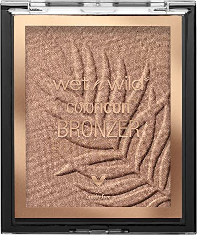 Wet n Wild, Color Icon Bronzer, Soft and Creamy Bronzer with Gel-infused, Long-wearing Formula, for a Sun-kissed Glow and Natural Tan Flush, Vegan, Palm Beach Ready