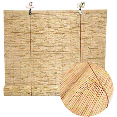 HHXX Les Rideaux en Rouleaux De Roseau, Les Rideaux en RéTro, Peuvent êTre LevéS Et AbaisséS, Les Stores Pare-Soleil Et De Radioprotection,Peuvent êTre PersonnaliséS