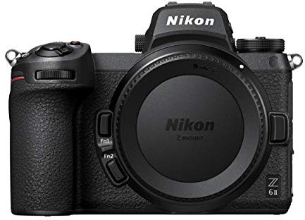Nikon Z 6II Spiegellose Vollformat-Kamera (24,5 MP, 14 Bilder pro Sekunde, Hybrid-AF, 2 EXPEED-Prozessoren, doppeltes Speicherkartenfach, 4K UHD Video mit 10-Bit-HDMI-Ausgabe)