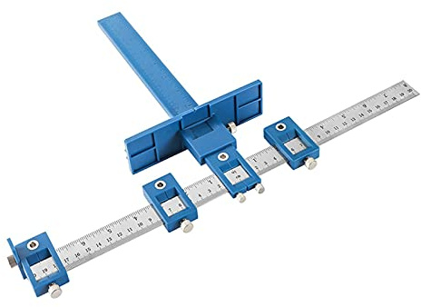 Adjustable Punch Locator Drill Template Guide Multifunctional Cabinet Hardware Jig Tool for Installation of Knob on Door