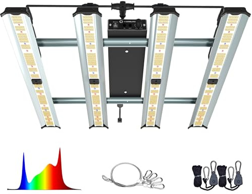 FARMLITE 240W Led Grow Lampe Grow Light Pflanzenlampe Led Vollspektrum Zimmerpflanzen Lampe Greenhouse Lights Dimmbare Geeignet für 4x4ft