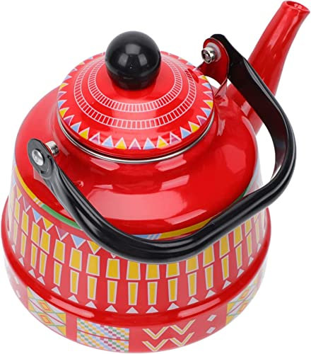 Hervidor de té de esmalte Estufa de agua superior Hervidor de agua 1. 7L Hervidor de café Estufa de té Hervidor de agua antiguo Calentador de leche Calentador de leche for el hogar Restaurante Cocina