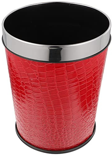 Alipis Retro Trash can 5L Lidless Waste Bin Compact Household Garbage Container for Kitchen Bathroom Office with Vintage Style