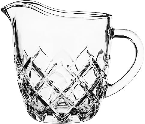 Galicja Karin Milchkännchen aus Glas, hitzebeständig, klein, ohne Deckel, Wasserkrug, Modell 1, 200 ml