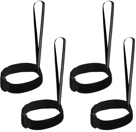 BOXOB 4pcs Sangle Gant, 31,3x25,3cm Laisse Gants Ski Réfléchissantes Dragonne Ski Dragonne Gant Laisse Snowboard pour Ski Sports Plein Air Suspension Gants Accessoires