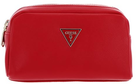 GUESS Utensilientasche Double Zip Red rot