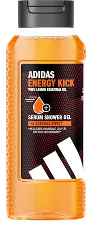 adidas Active Skin & Mind Energy Kick Duschgel, belebend-frisches Duschgel für Herren, 250ml