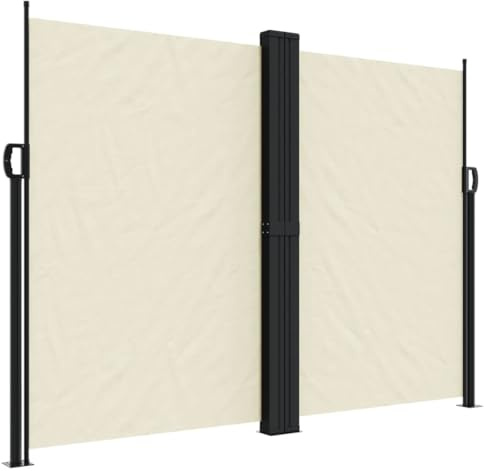 vidaXL Tenda da Sole Laterale Retrattile Crema 180x1200 cm