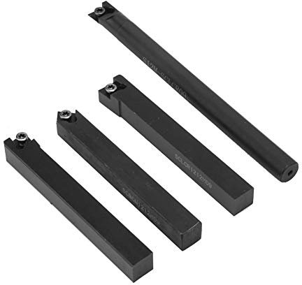 Herramientas de Torneado de Torno, Herramientas de Corte de Torno de Metal S12m 10 Piezas Insertos SCLCR09 SCLCL1212H09 SCMCN1212H09 Portaherramientas de Torneado de Torno