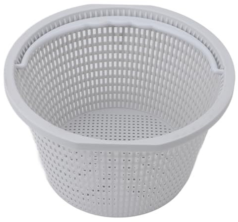 Skimmer Basket, Pool Basket Plastic Pool Filter Basket, Universal Skimmer Basket, Large Size Filter Basket Replacement Pool Basket Skimmer with Handle for Swimming Pools, Spas