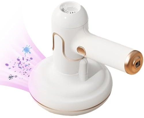 Yaasier Aspirapolvere per Acari Materassi Battimaterasso Antiacaro con Luce UV-C a 253.7 nm Filtro HEPA Ultrasuoni Aspira Acari Antibatterica Rimuove Allergeni e Polvere