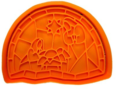 Tagliabiscotti.it - Presepe Natale Mod.5 - Natale - Cookies cutter - Formina - Stampo per biscotti o decorazioni torte in pasta di zucchero - 7cm x 8cm x 1,2cm