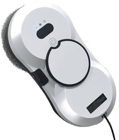VLRBFDOI Bianca,Pulitore Intelligente per vetri, Robot lavavetri con Pulizia Automatica dei vetri ad Acqua, Robot aspirapolvere Automatico Intelligente, Telecomando per Vetro/Porta/Piastrelle