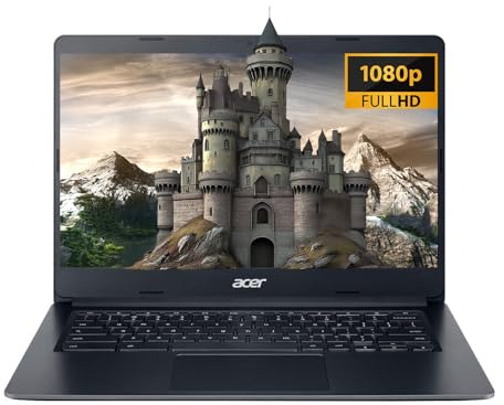 acer Chromebook 314 for Student and Business, 14 FHD Touch IPS, Intel UHD Graphics 600, Intel Celeron N4020, 4GB RAM, 128GB Storage(64GB eMMC + 64GB USB), Chrome OS, WiFi 5- Black