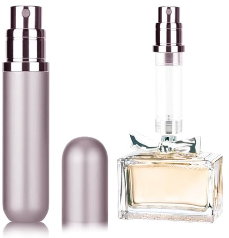 Lammcou porta profumo da viaggio, flacone atomizzatore profumo ricaricabile, mini vaporizzatore profumo portatile per il viaggio, Perfume Atomiser Mini Travel Bottle rosa (Rosa sakura, 5ml)