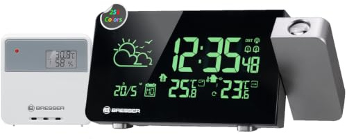 Bresser Station météo sans fil avec projection, 256 couleurs | Bresser Station météo sans fil avec projection, 256 couleurs