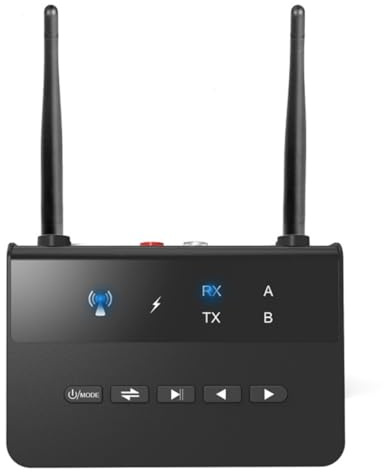 Transmetteur récepteur audio Bluetooth 5.0, adaptateur HiFi sans fil avec DAC, AptX faible latence, optique RCA AUX 3,5 mm