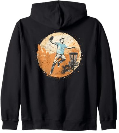 Disc-Golf-Joueur Disc-Golfing Game Vintage Disc-Golf Sweat à Capuche