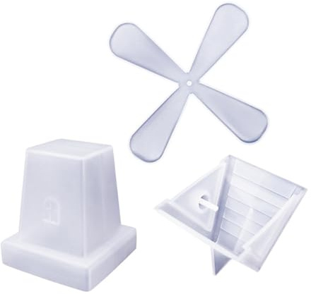Buhdjfnke Crystal Glue Mold Rotating Windmill Mold Decoration Table Decoration Candle Mold