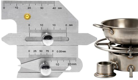 Calibro Di Saldatura Righello Metrico Ispezione E Misura 0-40 Mm | Calibro dimensioni saldatura per MIG TIG industriale, bombole del gas, serbatoi, tubi e filo saldatrice
