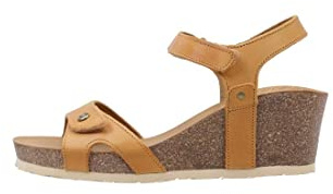 PANAMA JACK dam Julia basics öppna sandaler med kilklack, Gul vintage B11, 40 EU