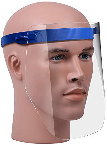 Visiera Facciale Protettiva Regolabile antiriflesso, (CE)