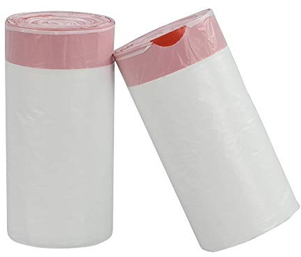 Kiddream 15 Liter Kleine Müllbeutel Kordelzug, Müllbeutel mit griff, 2 Rollen/120 Stück