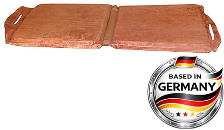 WELDMANN® Kniekissen - Spaltleder, klappbar | 40x80x4cm | Schaumstofffüllung