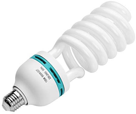 Andoer LED Bombilla 5500k E27, Luz diurna CRI90 Bombilla de ahorro de energía para Fotografía, Softbox, Estudio Fotográfico