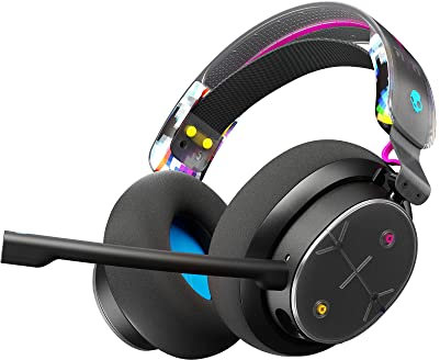 Skullcandy PLYR Multi-Platform Over-Ear Wireless Gaming Headset, Enhanced Sound Perception, 24 Hr Battery, AI Microphone, Works with Xbox Playstation and PC - Black