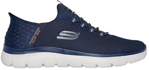 Skechers Summits High Range Herren Sneakers, Navy Mesh Trim, 45.5 EU